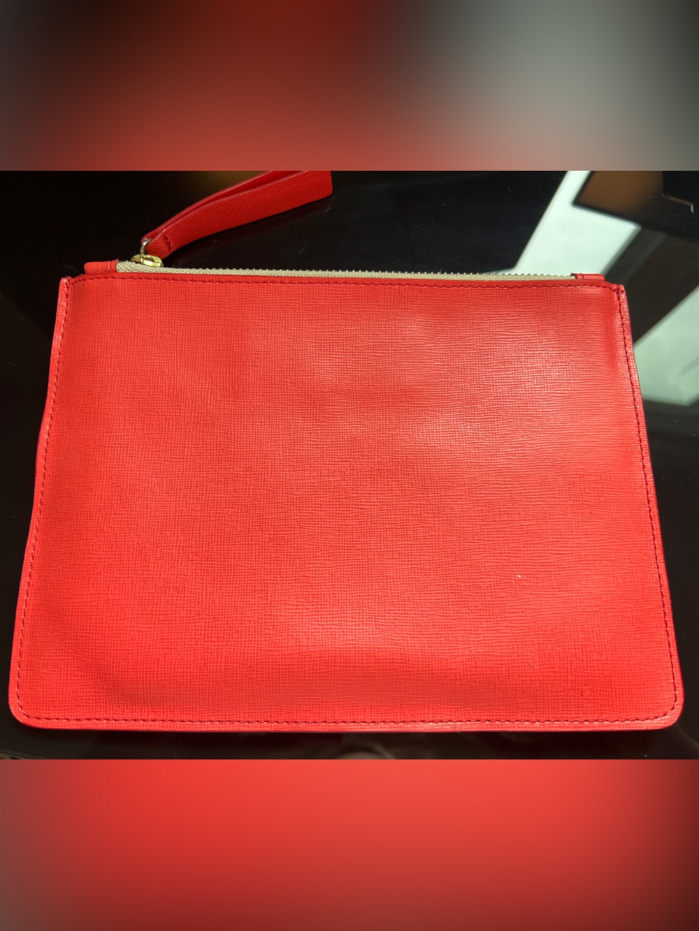 Sleek Coral Clutch